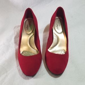 Dexflex Comfort Heels Red size 9